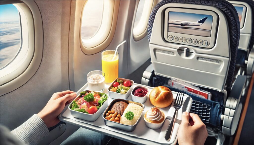 機内食はいつ?食後の着替えは必要?