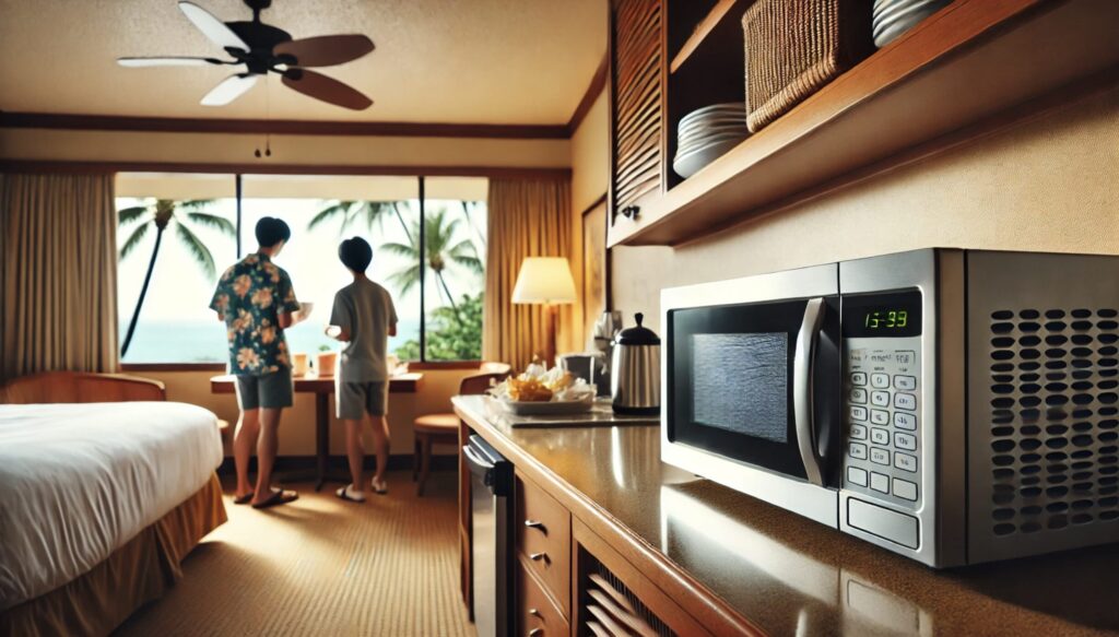お部屋に電子レンジはある?