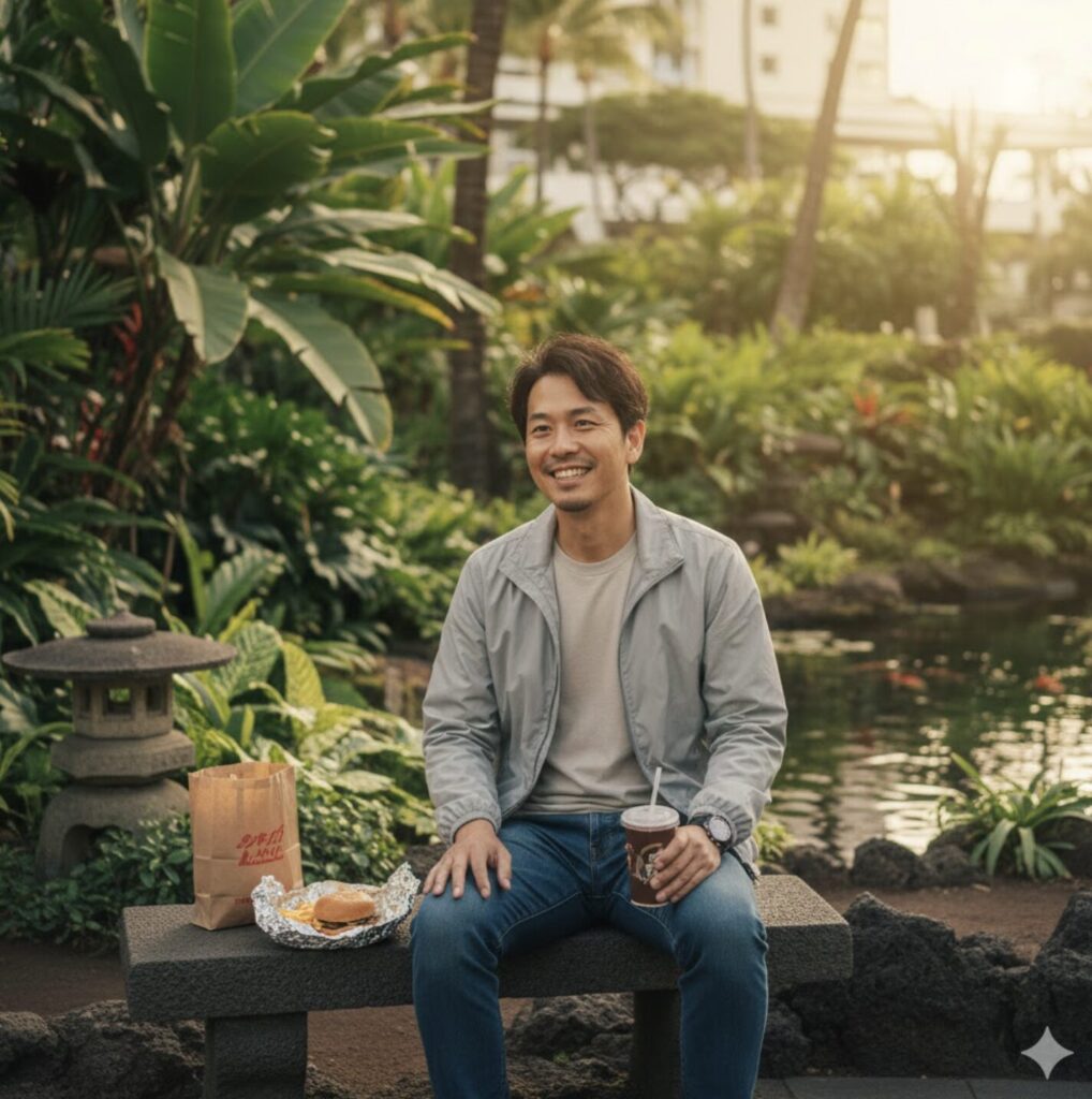 おすすめの休憩場所はエアサイドの文化庭園