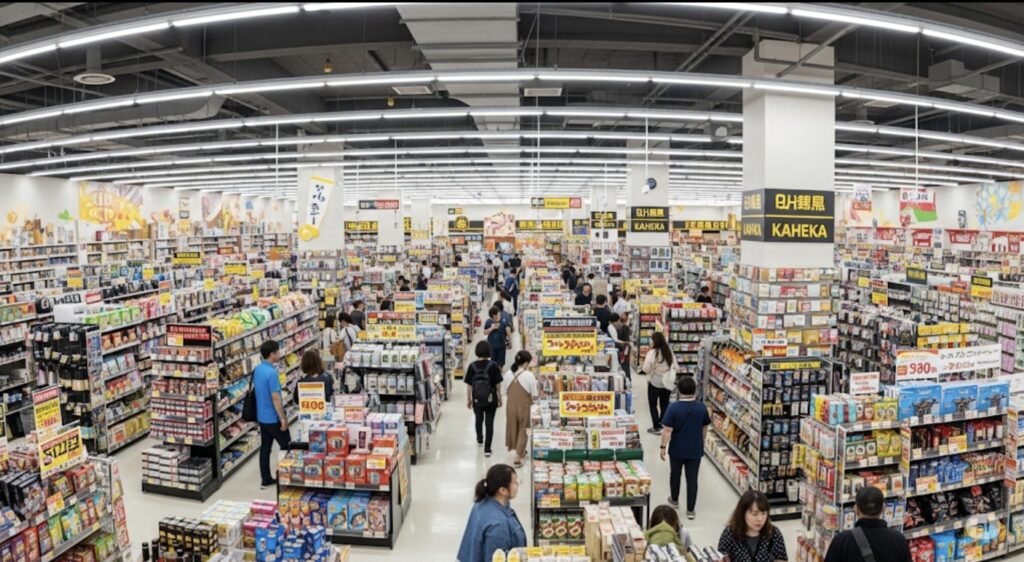 店内の広さと商品レイアウト