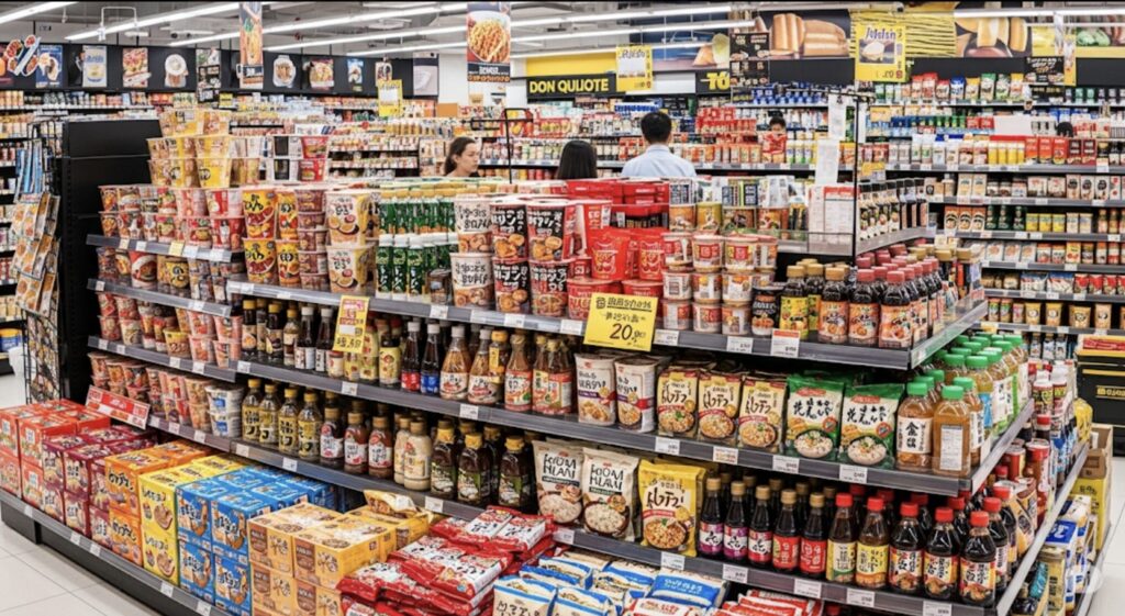 長期滞在に嬉しい日本食コーナー